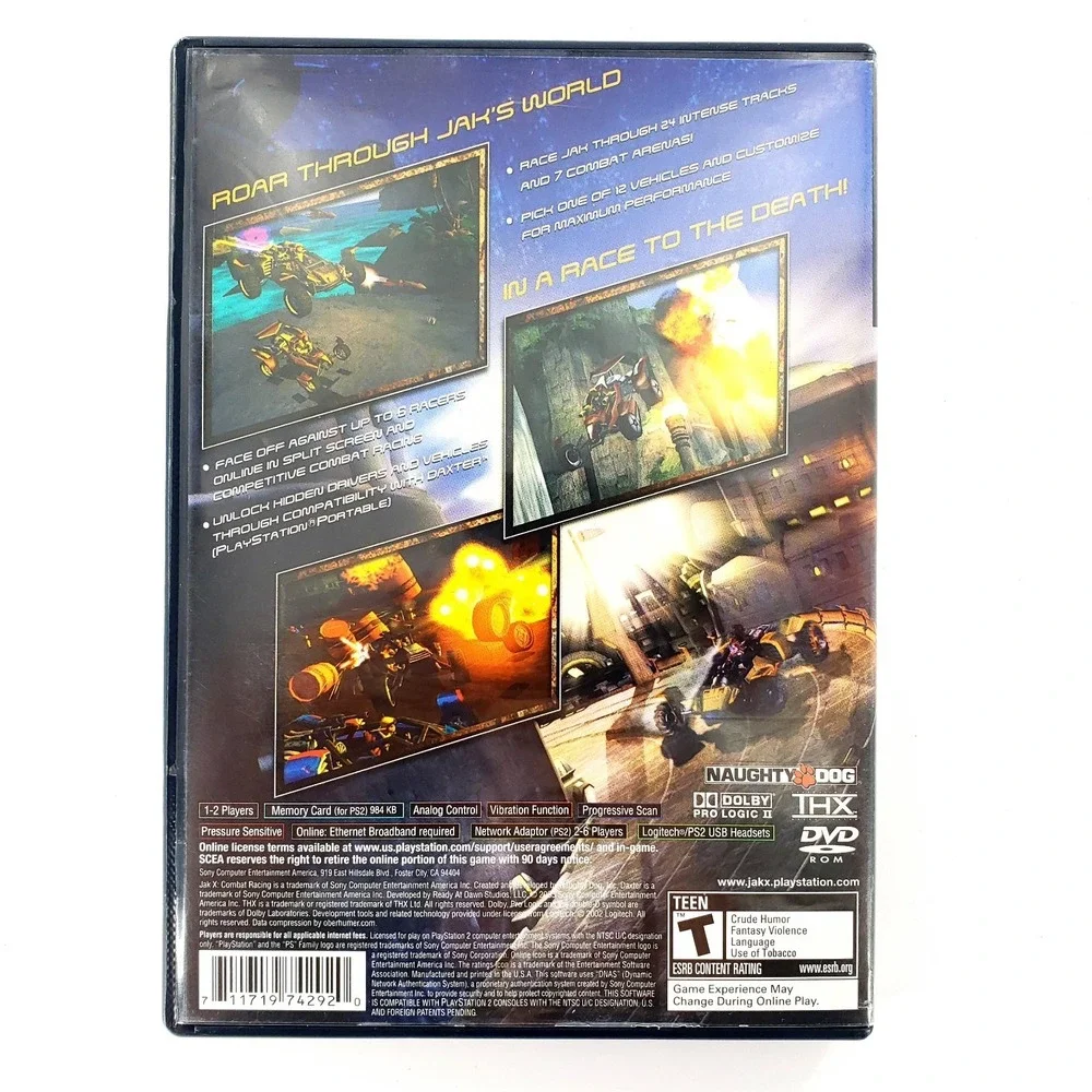 Jak X: Combat Racing Sony PlayStation 2 Complete Tested & Works
